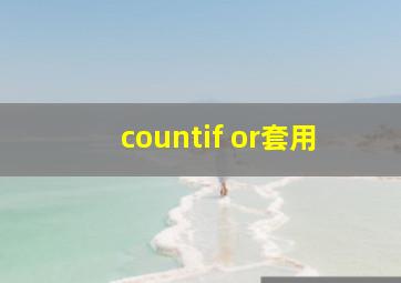 countif or套用